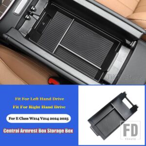 メルセデスベンツ Eクラス W214 V214 E200 E220 E260 300 2024 2025 カーアクセサリー中央アームレスト水カップ収納ボックスオーガナイザー - 1