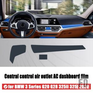 BMW 3シリーズ G20 G28 325LI 325I 2019 2020 ドアセンターコンソールメディアフィルム中央 AC ナビゲーション画面 TPU プロテクターフィルム - 4