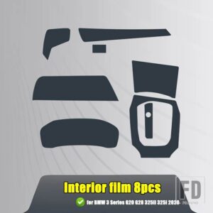 BMW 3シリーズ G20 G28 325LI 325I 2019 2020 ドアセンターコンソールメディアフィルム中央 AC ナビゲーション画面 TPU プロテクターフィルム - 6