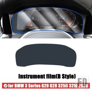 BMW 3シリーズ G20 G28 325LI 325I 2019 2020 ドアセンターコンソールメディアフィルム中央 AC ナビゲーション画面 TPU プロテクターフィルム - 2