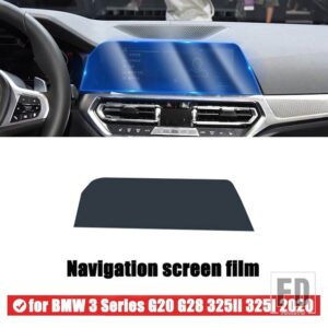 BMW 3シリーズ G20 G28 325LI 325I 2019 2020 ドアセンターコンソールメディアフィルム中央 AC ナビゲーション画面 TPU プロテクターフィルム - 3