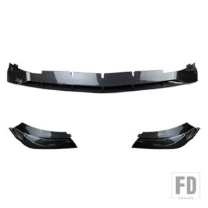 メルセデスベンツ Cクラス W206 C200 C220 C260 C300 2022 カーアクセサリーフロントバンパースプリッタースポイラーカナードフォグランプカバ - 7-Carbon Fiber