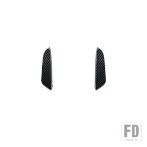 メルセデスベンツ Cクラス W206 C200 C220 C260 C300 2022 カーアクセサリーフロントバンパースプリッタースポイラーカナードフォグランプカバ - 1-Carbon Fiber
