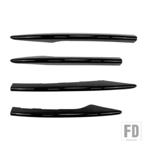 メルセデスベンツ Eクラス W213 E260 E300 E350 E450 AMG E53 2021 + カーアクセサリーボディフロントバンパーフェンダーリップトリムカバース - 3-Gloss Black