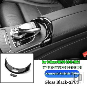 メルセデスベンツ A B C E CLA GLA GLB GLC GLE GLSクラス W177 W247 W205 W213 C118 H247 X247 X253 W167 アームレストボックストリムカバー - 10