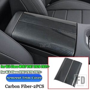 メルセデスベンツ A B C E CLA GLA GLB GLC GLE GLSクラス W177 W247 W205 W213 C118 H247 X247 X253 W167 アームレストボックストリムカバー - 1