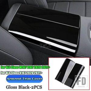 メルセデスベンツ A B C E CLA GLA GLB GLC GLE GLSクラス W177 W247 W205 W213 C118 H247 X247 X253 W167 アームレストボックストリムカバー - 2