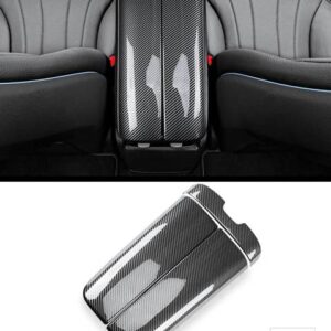 メルセデスベンツ EQE EQSクラス V295 V297 AMG EQE350 EQE500 EQS450 580 2021-2025 センターコンソールアームレストボックスパネルトリムカバ - For EQE Carbon Fiber