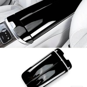 メルセデスベンツ EQE EQSクラス V295 V297 AMG EQE350 EQE500 EQS450 580 2021-2025 センターコンソールアームレストボックスパネルトリムカバ - For EQS Gloss Black