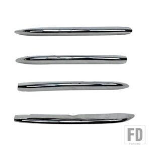 メルセデスベンツ CLAクラス C118 CLA180 200 220 250 260 2020 + アクセサリーフロントフォグランプストリップトリムカバーステッカー - Bright Silver