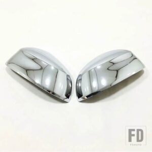 BMW X5 F15 G05 2014-18 クロームカーボンカーアクセサリーサイドリアビューミラーカバーキャップトリムステッカー - Bright Silver