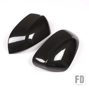BMW X5 F15 G05 2014-18 クロームカーボンカーアクセサリーサイドリアビューミラーカバーキャップトリムステッカー - Carbon Fiber