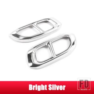 メルセデスベンツ GLE GLC GLSクラス W167 V167 GLE350 GLE450 X253 X167 2020 + カーアクセサリー喉マフラーテールカバートリム - Silver