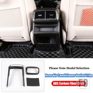 メルセデスベンツ GLEクラス W167 V167 クーペ C167 AMG GLE53 63 2020-2023 + カーアクセサリーリア空調アウトカバートリム - Carbon Fiber