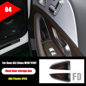 メルセデスベンツ GLEクラス W167 V167 GLE350 GLE450 2020 + カーアクセサリー ABS クロームセンターコンソールギアフルキットステッカー - 4