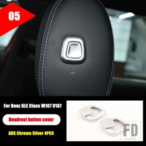 メルセデスベンツ GLEクラス W167 V167 GLE350 GLE450 2020 + カーアクセサリー ABS クロームセンターコンソールギアフルキットステッカー - 5