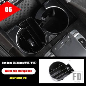 メルセデスベンツ GLEクラス W167 V167 GLE350 GLE450 2020 + カーアクセサリー ABS クロームセンターコンソールギアフルキットステッカー - 6
