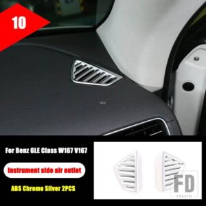 メルセデスベンツ GLEクラス W167 V167 GLE350 GLE450 2020 + カーアクセサリー ABS クロームセンターコンソールギアフルキットステッカー - 10