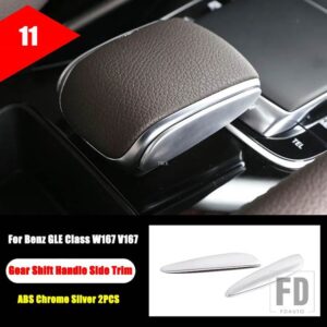 メルセデスベンツ GLEクラス W167 V167 GLE350 GLE450 2020 + カーアクセサリー ABS クロームセンターコンソールギアフルキットステッカー - 11