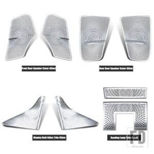 メルセデスベンツ CLSクラス W218 CLS260 300 320 350 400 550 2012-2017 カーアクセサリードアオーディオスピーカー読書ランプカバートリム - 7