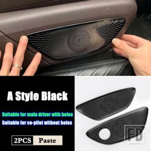 メルセデスベンツ GLE GLSクラス W167 V167 X167 AMG GLE53 63 2020-2022 + カーアクセサリーシート調整ボタンカバートリムフレーム - A Style Black