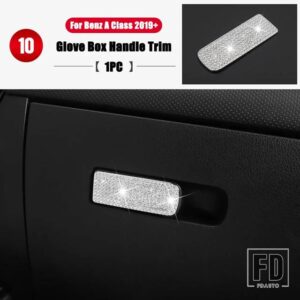 メルセデスベンツ Aクラス W177 V177 A180 A200 A220 A250 A35 A45 AMG 2019-2024 フルセットインテリアモールディングダイヤモンドカバートリ - 8