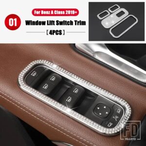 メルセデスベンツ Aクラス W177 V177 A180 A200 A220 A250 A35 A45 AMG 2019-2024 フルセットインテリアモールディングダイヤモンドカバートリ - 1