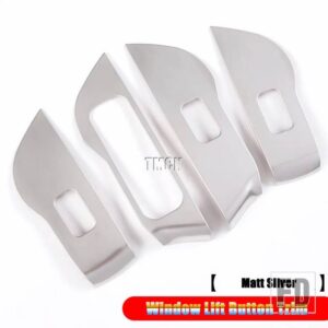 メルセデスベンツ ステンレスカーアクセサリー窓ガラスリフトボタンカバートリム GLE GLSクラス W167 V167 X167 2020 2021 +