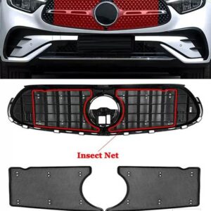 メルセデスベンツ GLCクラス X254 GLC260 300 2023-2025 カーアクセサリー吸気フロントグリルグリルメッシュ抗マウス昆虫ネット - A Style