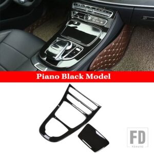メルセデスベンツ Eクラス W213 E200 E300 E320 2016-2018 カーアクセサリーセンターコンソールギアカバートリムフレームパネル - 2