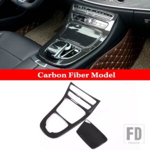 メルセデスベンツ Eクラス W213 E200 E300 E320 2016-2018 カーアクセサリーセンターコンソールギアカバートリムフレームパネル - 1