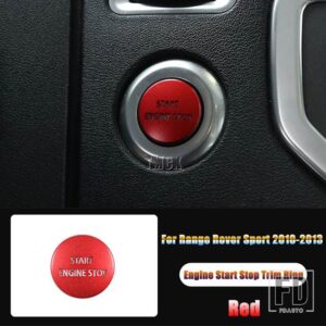 ランドローバー レンジローバースポーツ L320 2010-13 ディスカバリー 4 L319 2010-16 合金エンジンスタートストップボタントリムカバーアクセ - 2