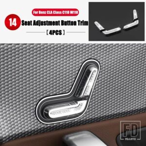 メルセデスベンツ CLAクラス AMG C118 W118 CLA180 200 220 250 260 2020-2024 カーアクセサリーインテリアモールディングカバートリムステッカ - 12