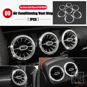 メルセデスベンツ CLAクラス AMG C118 W118 CLA180 200 220 250 260 2020-2024 カーアクセサリーインテリアモールディングカバートリムステッカ - 7