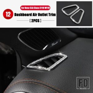 メルセデスベンツ CLAクラス AMG C118 W118 CLA180 200 220 250 260 2020-2024 カーアクセサリーインテリアモールディングカバートリムステッカ - 10