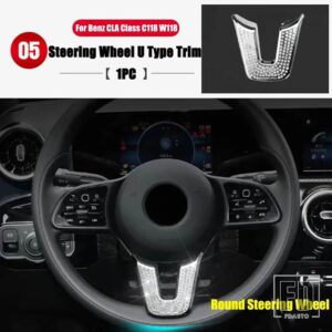 メルセデスベンツ CLAクラス AMG C118 W118 CLA180 200 220 250 260 2020-2024 カーアクセサリーインテリアモールディングカバートリムステッカ - 4