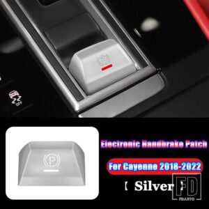 ポルシェ パナメーラ 971 カイエン 2017-2022 カーアクセサリーセンターコンソール電子ハンドブレーキ P ボタンパッチトリムカバーステッカー - 5