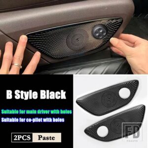 メルセデスベンツ GLE GLSクラス W167 V167 X167 AMG GLE53 GLE63 2020 2021 2022 + カーアクセサリーシート調整ボタンカバートリム - B Style Black