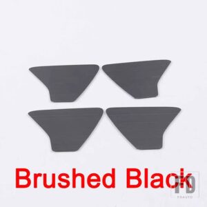 メルセデスベンツ Aクラス W177 A180 A200 A220 A250 2019 2020 + ステンレスカーアクセサリーインナードアボウルカバートリムステッカー - Brushed Black