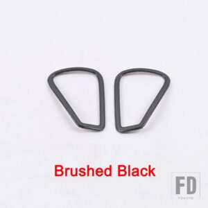 メルセデスベンツ Aクラス W177 V177 A180 A200 A220 250 2019-2021 ステンレスダッシュボードエアアウトレットトリムカバーアクセサリー - Brushed Black
