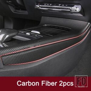 メルセデスベンツ Aクラス W177 V177 A180 200 220 250 2019-2024 カーアクセサリーセンターコンソールサイドトリムカバー装飾ストリップ - Carbon Fiber