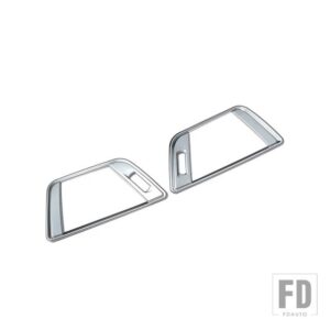 BMW 3/4シリーズ GT F30 F32 F34 2013-2019 ABS アクセサリーダッシュボードサイド空調アウトカバートリムフレーム - Matte Silver