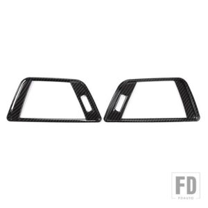 BMW 3/4シリーズ GT F30 F32 F34 2013-2019 ABS アクセサリーダッシュボードサイド空調アウトカバートリムフレーム - Carbon Fiber