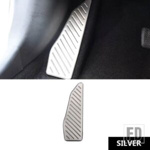 トヨタ カローラクロス 2020-2023 2024 アクセサリーカーレストフットペダル滑り止めカバーインテリア - Silver