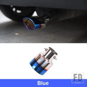トヨタ 排気カバー外装ステンレステールパイプスタイリングアクセサリー部品装飾 カローラクロス 2021-2024 - Blue