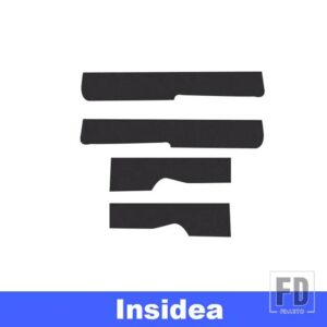 トヨタ カローラクロスドアドアシルスカッフプロテクターステッカー PU レザーアンチスクラッチデカール外装アクセサリー - Inside