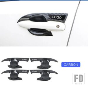トヨタ ドアハンドルボウルカバーアンチスクラッチフレーム外装スタイリングアクセサリー カローラクロス 2021-2024 - Door bowl Carbon