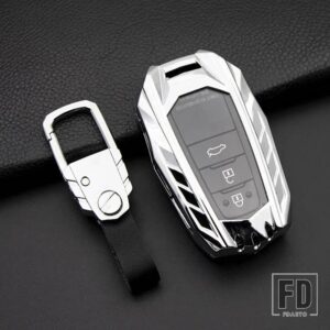 トヨタ 合金キーケースカバーキーホルダーケース カローラクロス 2020-2024 アクセサリーインテリア - Silver