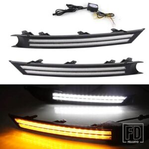 マツダ ヘッドライト LED DRL デイタイムランニングライトフォグランプダイナミックウィンカーライト CX5 KF アクセサリー 2017-2023 - White and Yellow