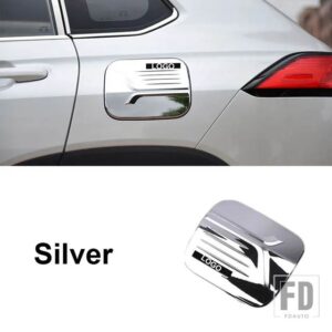 トヨタ カローラクロス 2021-2024 アクセサリーオイルタンクキャップカバー ABS 外装装飾ステッカー - Silver